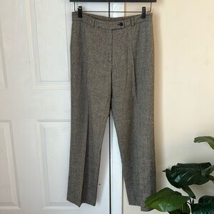 Incotex Brown High Comfort Tweed Slacks‎ Trousers Pants Wool Blend Size 44